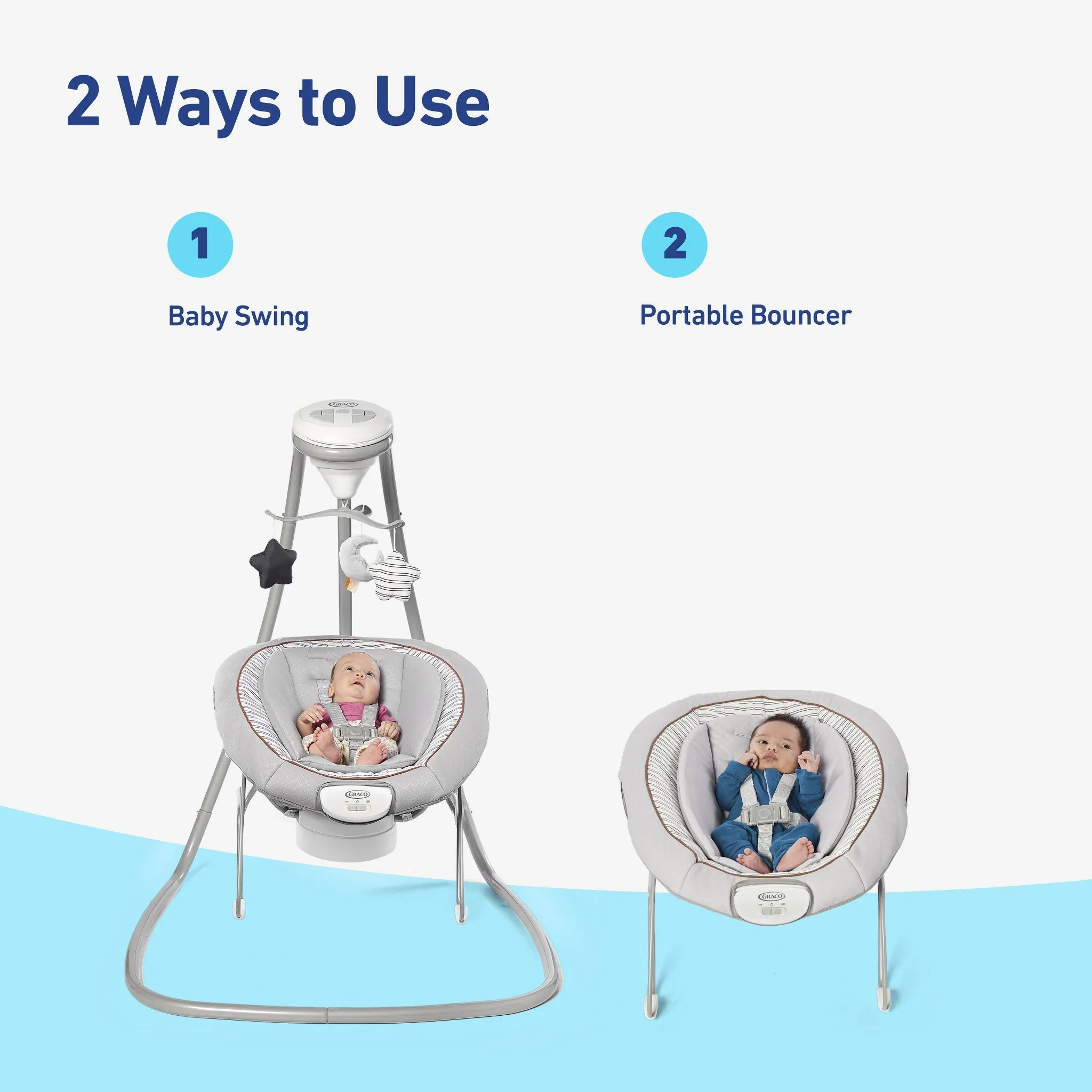 DuetConnect Deluxe Multi-Direction Baby Swing and Bouncer - Britton - Image 6