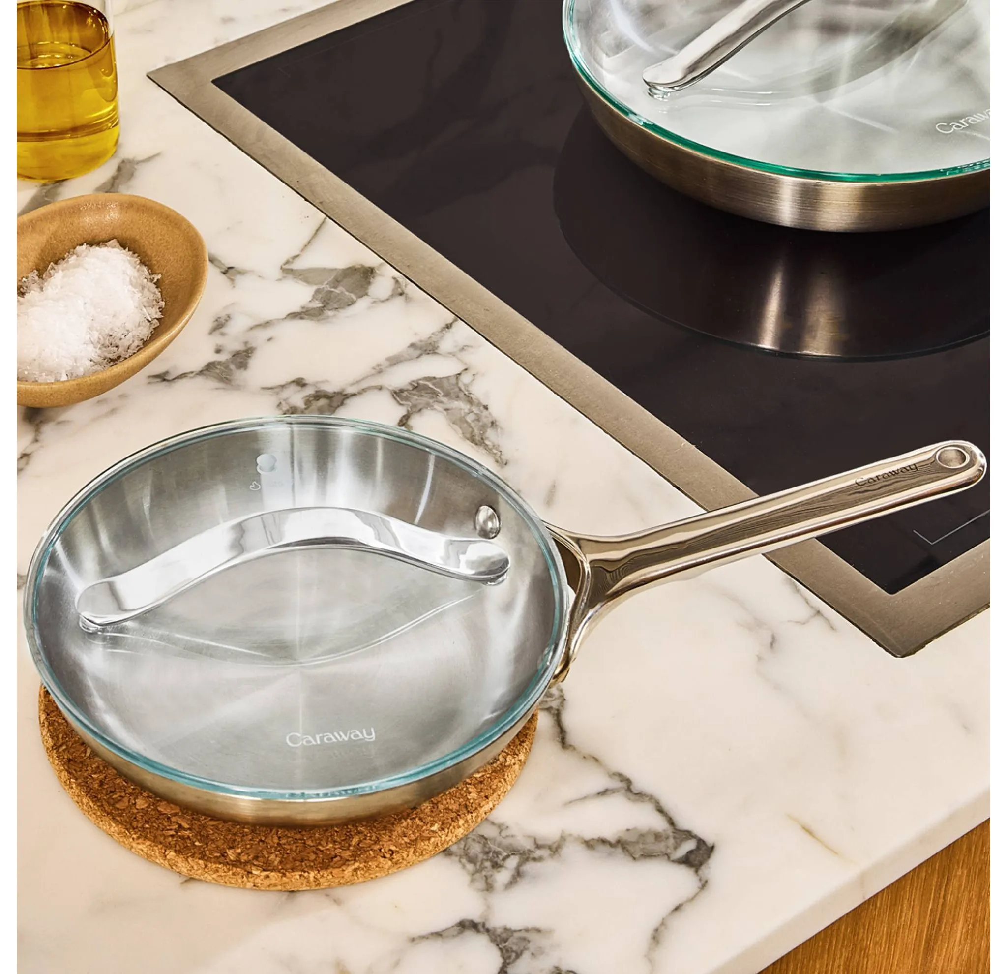 Durable Glass Lid for 8-inch Cookware - Silver - Image 5