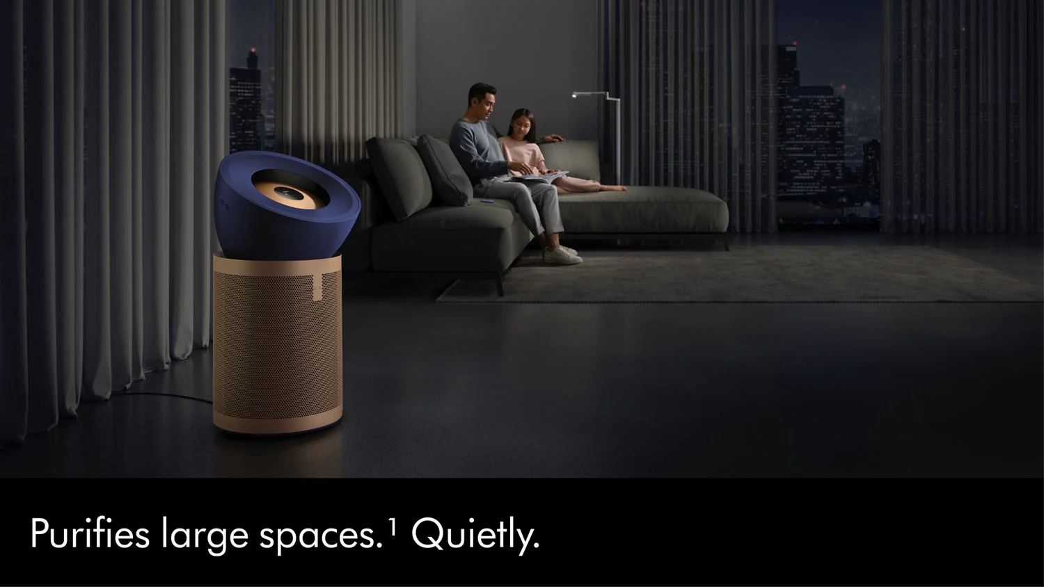 Dyson Air Purifier BP04 Tower in Blue/Gold - Image 2