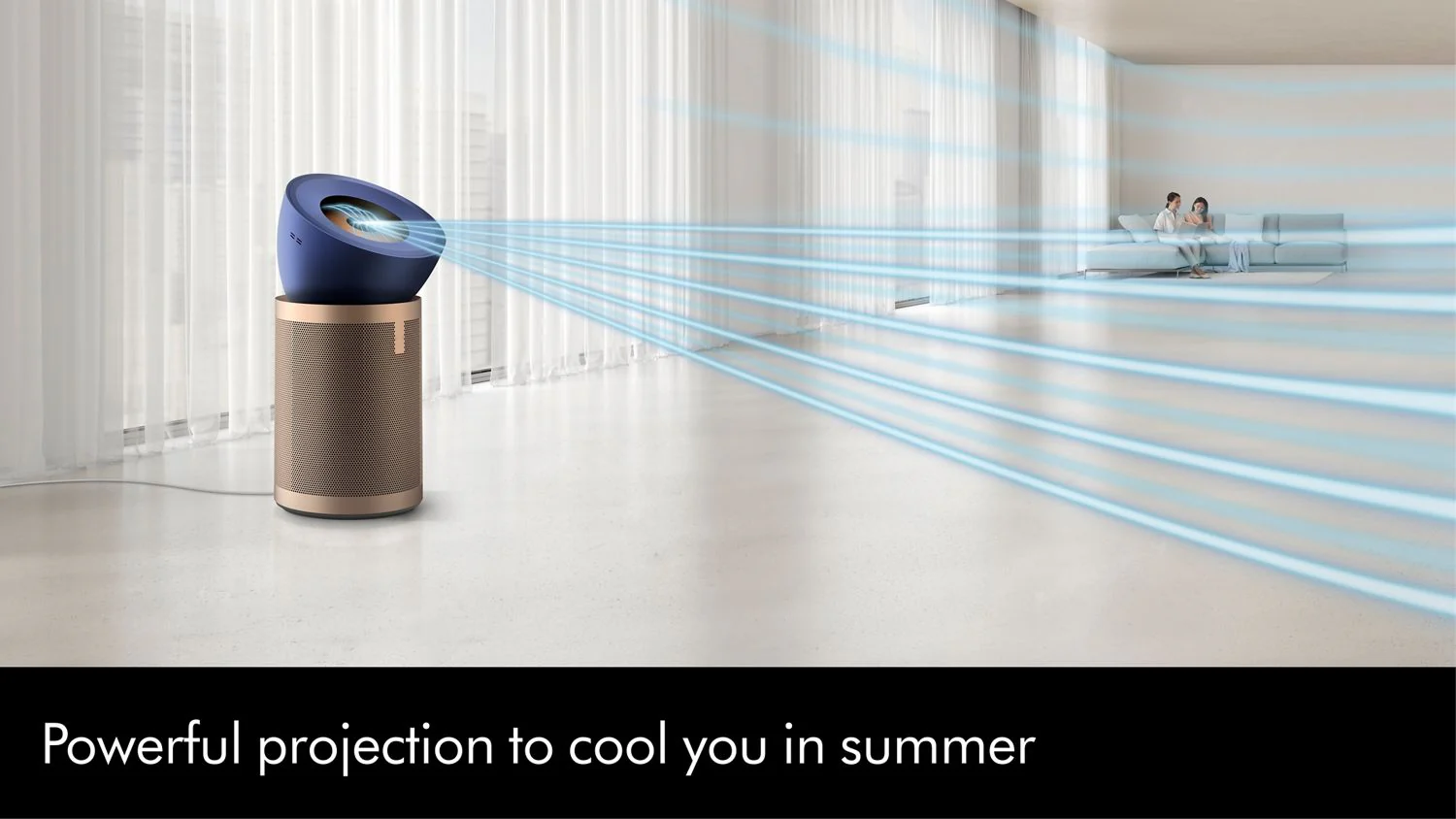 Dyson Air Purifier BP04 Tower in Blue/Gold - Image 4