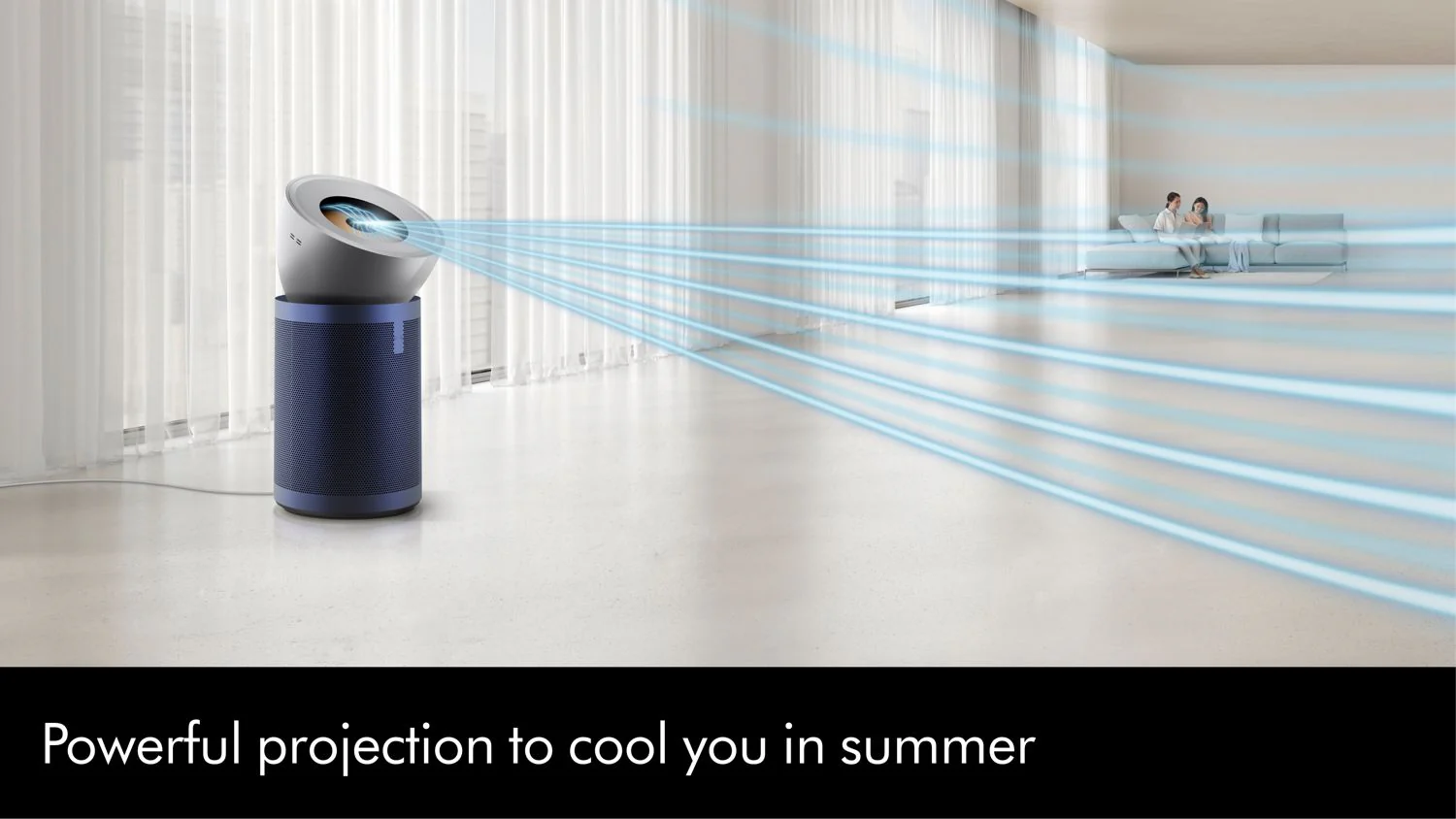 Dyson Air Purifier Cool Big+Quiet Formaldehyde BP03 Tower in Bright Nickel/Prussian Blue - Image 3