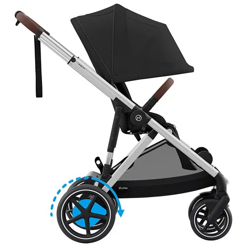 e-Gazelle S Electric Convertible Stroller - Moon Black - Image 3