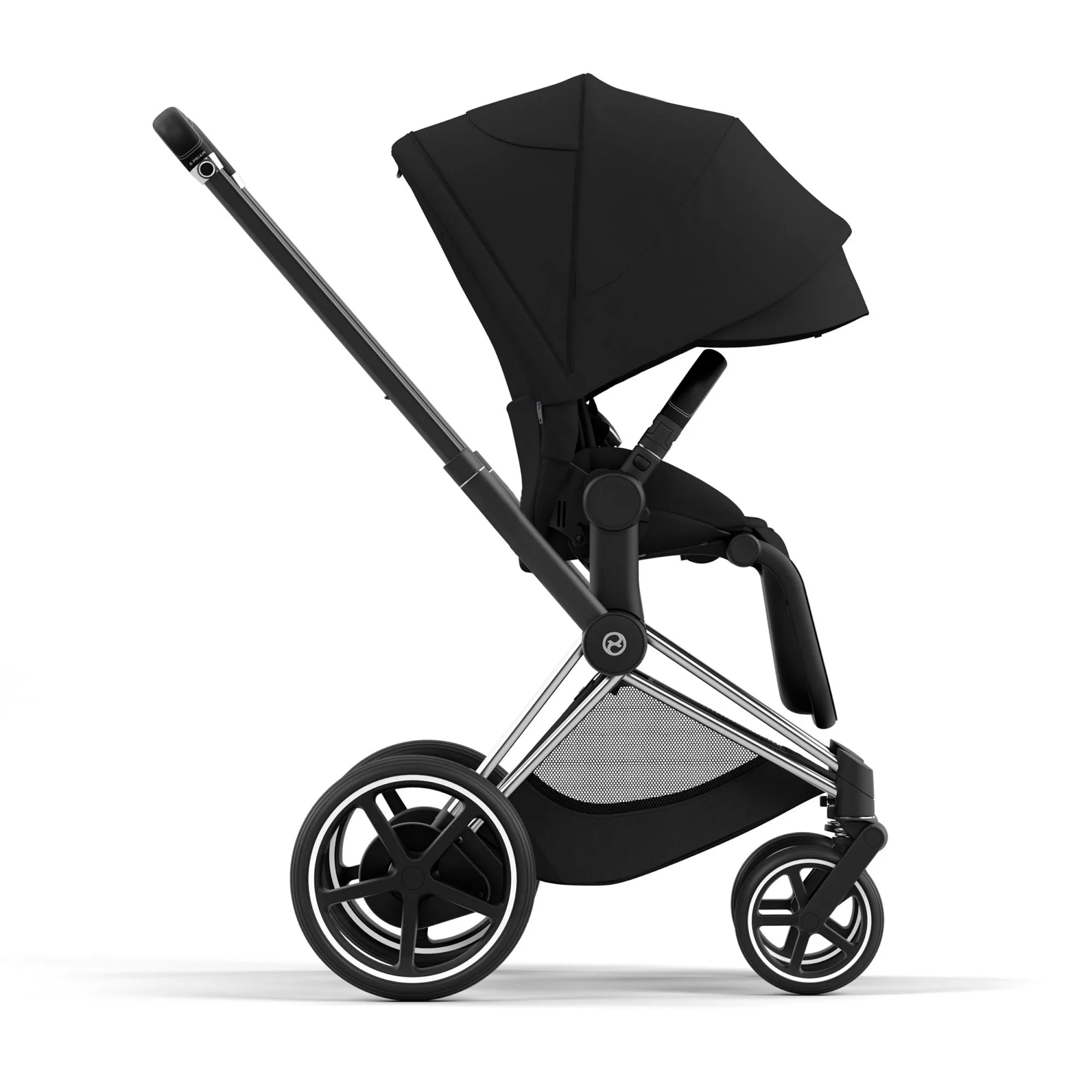 E-Priam 2 Smart Stroller - Chrome/Black - Image 5