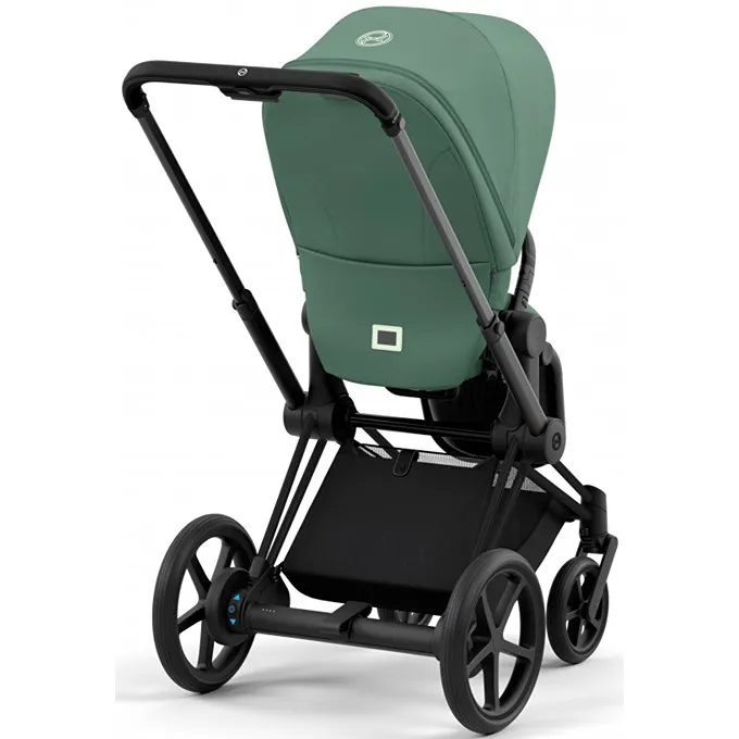 e-Priam2 Electric Stroller - Leaf Green / Matte Black - Image 2