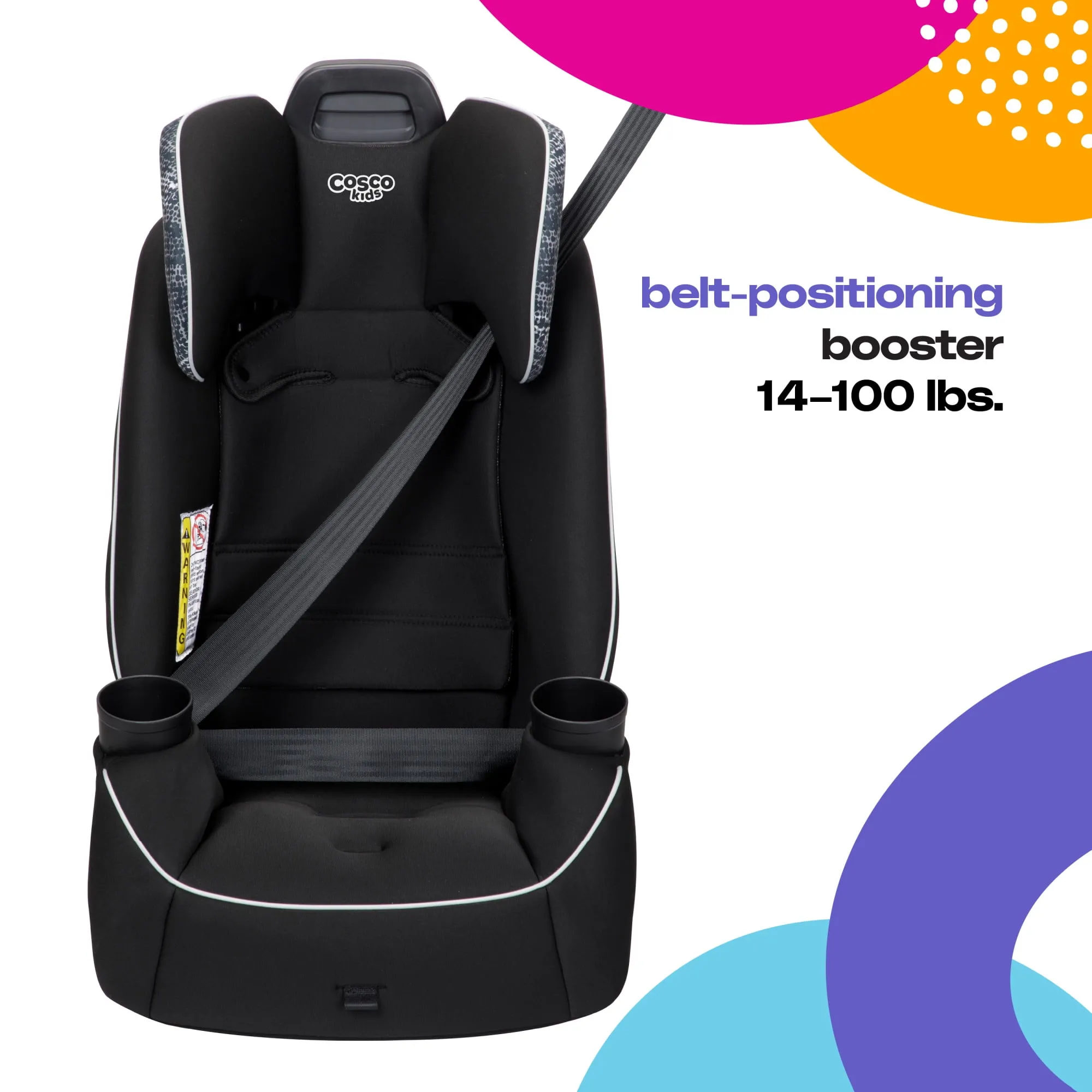 Easy Elite Slim All-in-One Convertible Car Seat - Black - Image 4