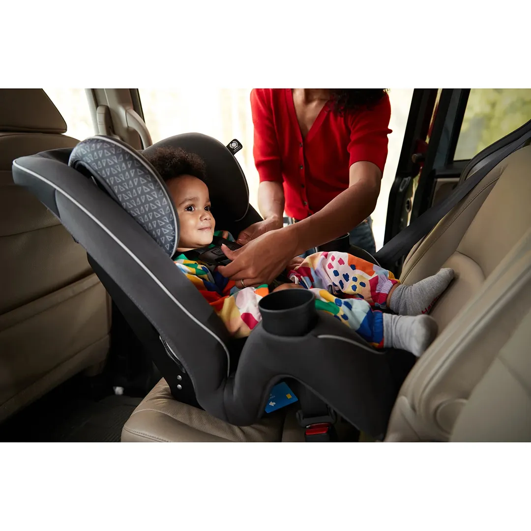 Easy Elite Slim All-in-One Convertible Car Seat - Grey Glyphs - Image 3
