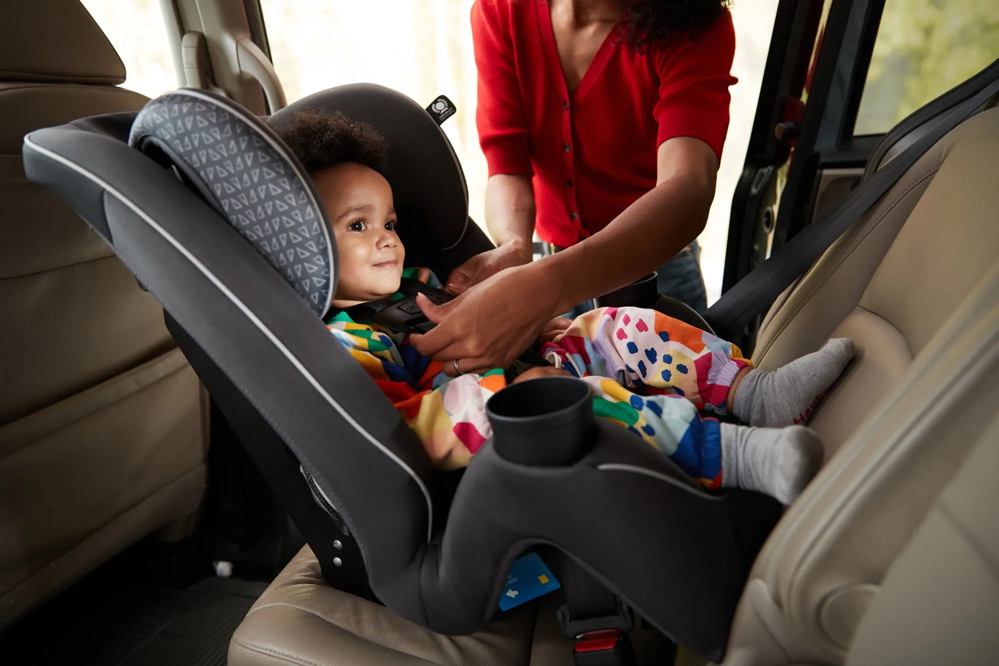 Easy Elite Slim All-in-One Convertible Car Seat - Grey Glyphs - Image 9