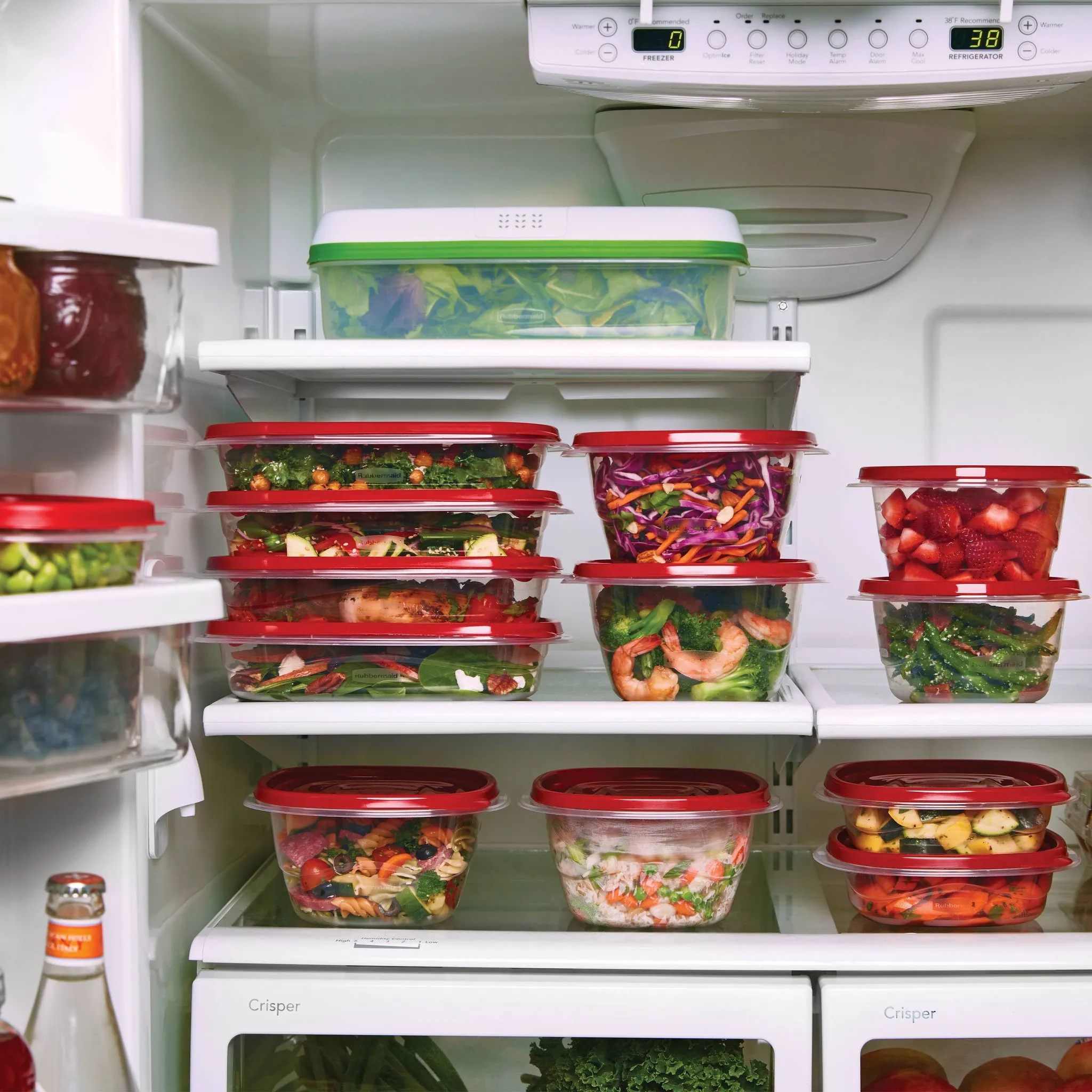 Easy Find Lids 320oz (2.5 gal) Plastic Rectangle Food Storage Container Clear - Image 3