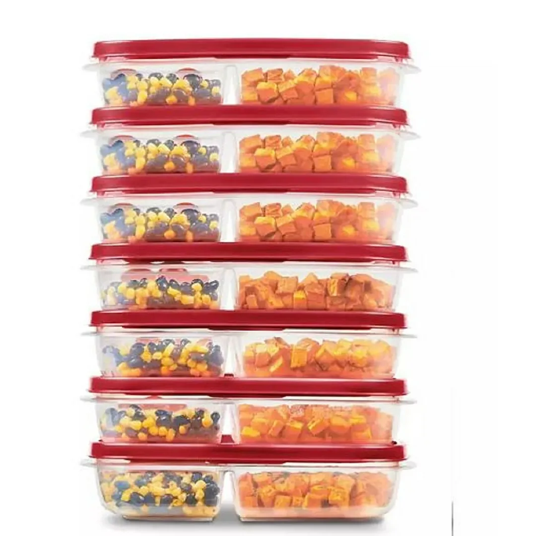 Easy Find Lids Meal Prep Food Storage Containers 14-Piece Set - Image 3