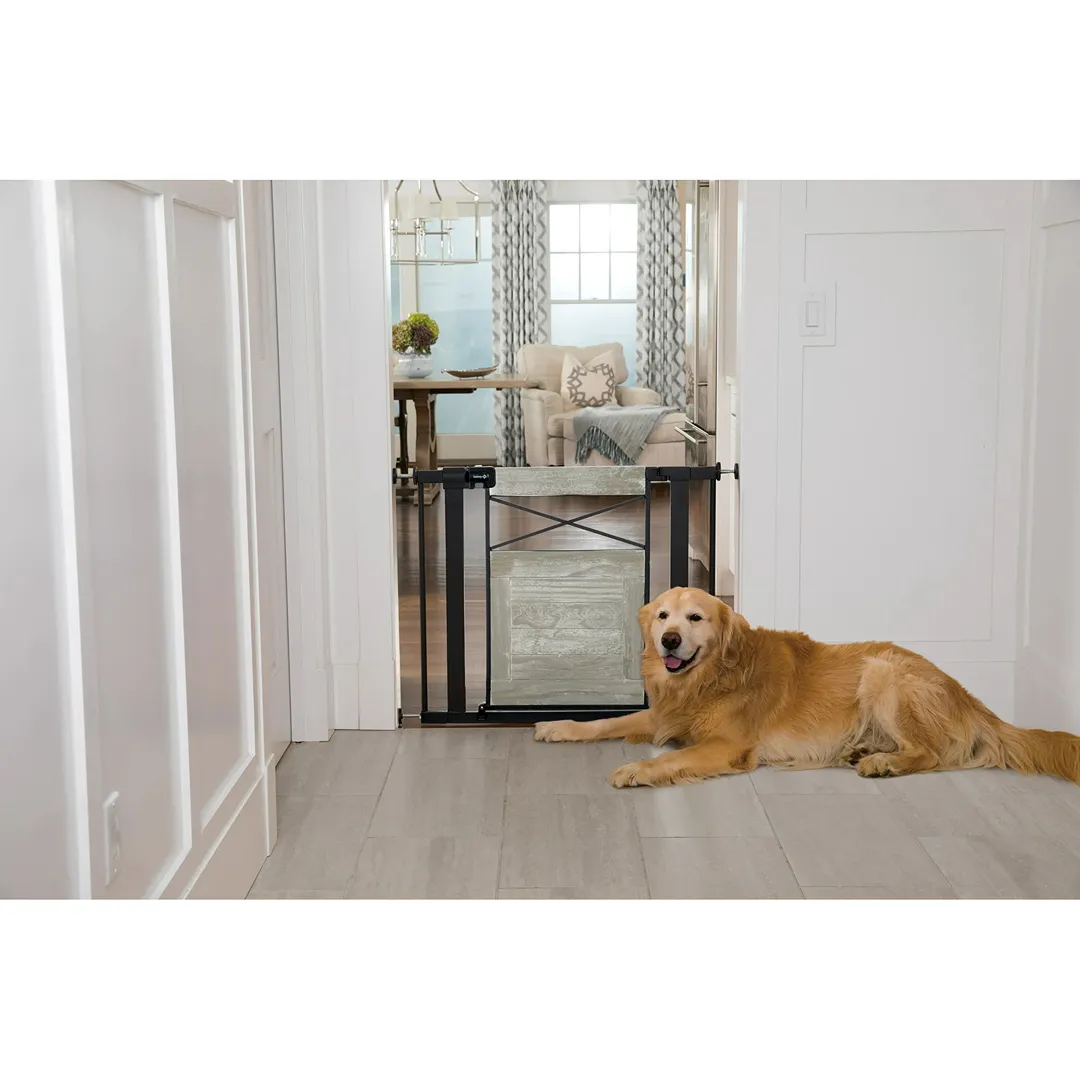 Easy Install Modern Farmhouse Gate - Grey - Image 3