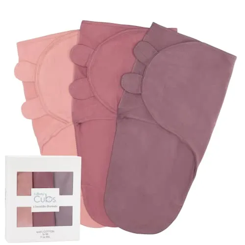 3 Pack Sleep Sack Velcro - Blush, Mauve, Mulberry