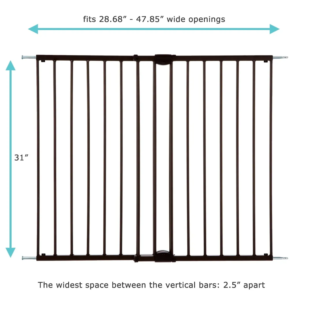 Easy Swing & Lock Baby Safety Gate - Matte Bronze - Image 2