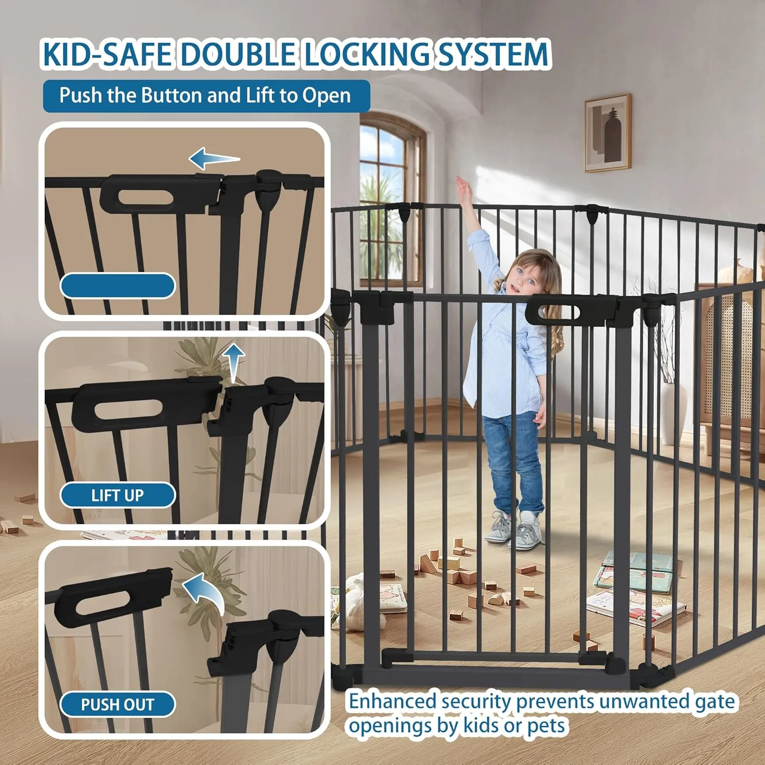 Easy Walk-Thru Safety Gate - Graphite - Image 3
