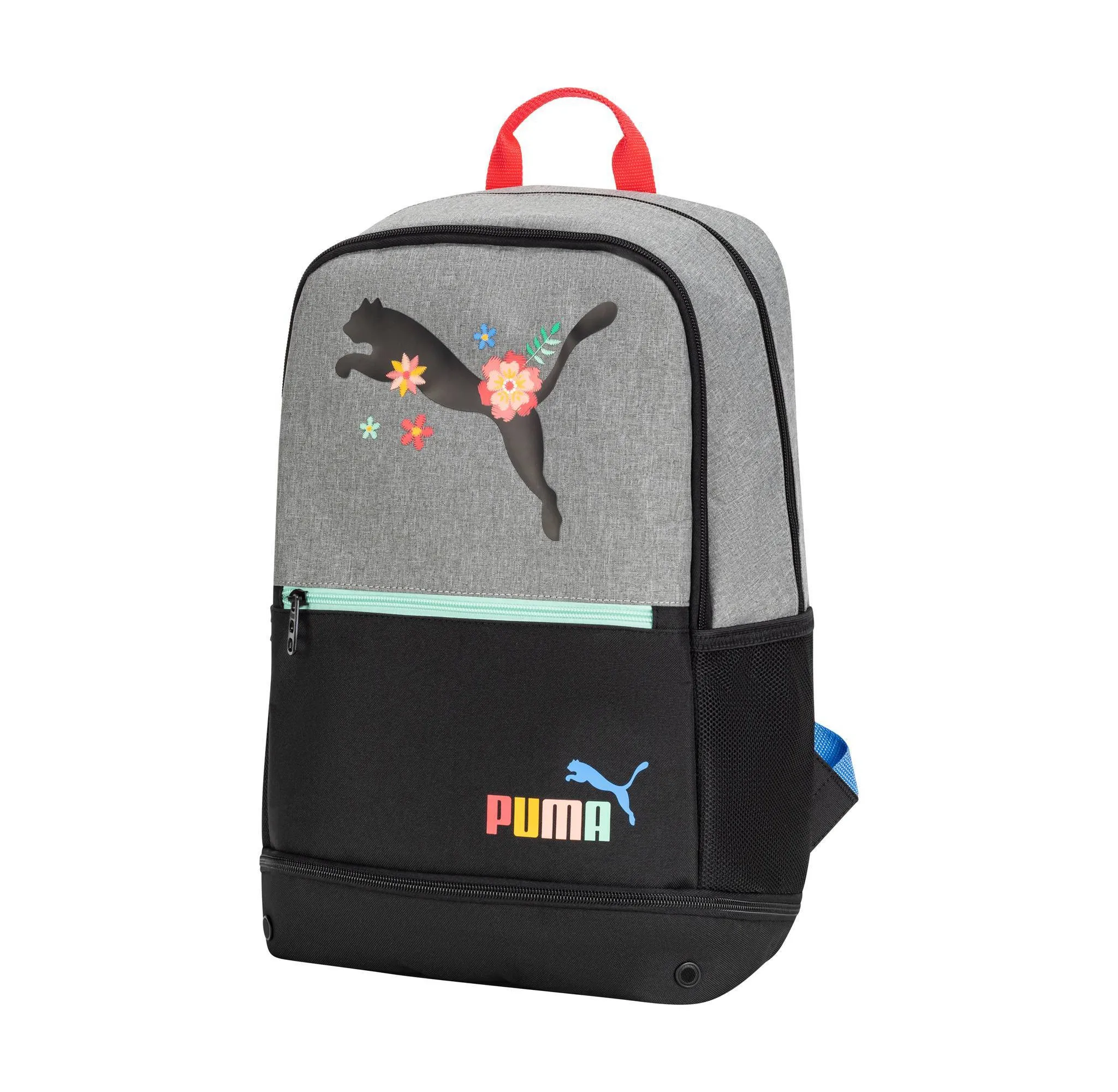Eclipse 18.5" Backpack - Gray/Black/Floral - Image 2