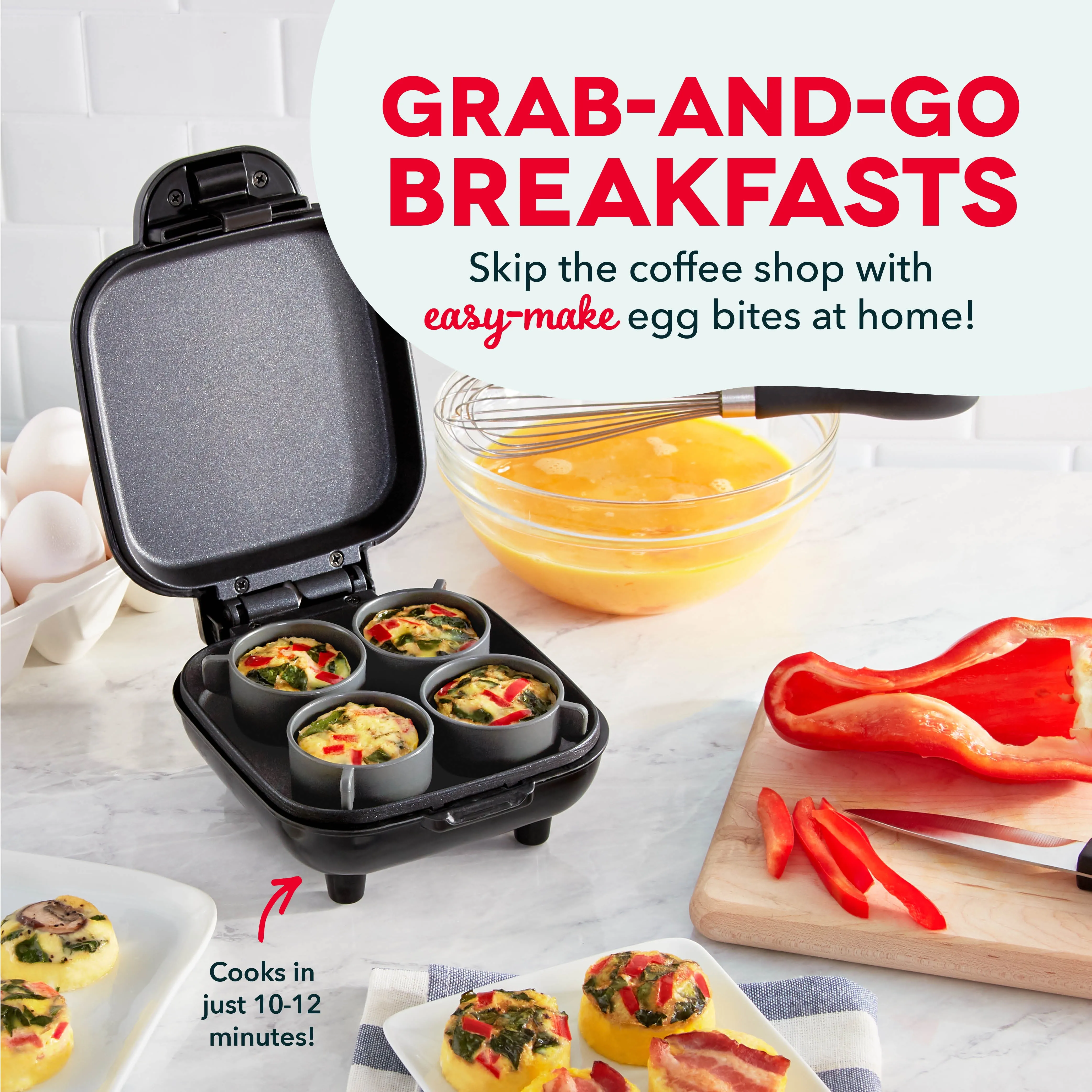 Electric Egg Bite Maker - Black - Image 4
