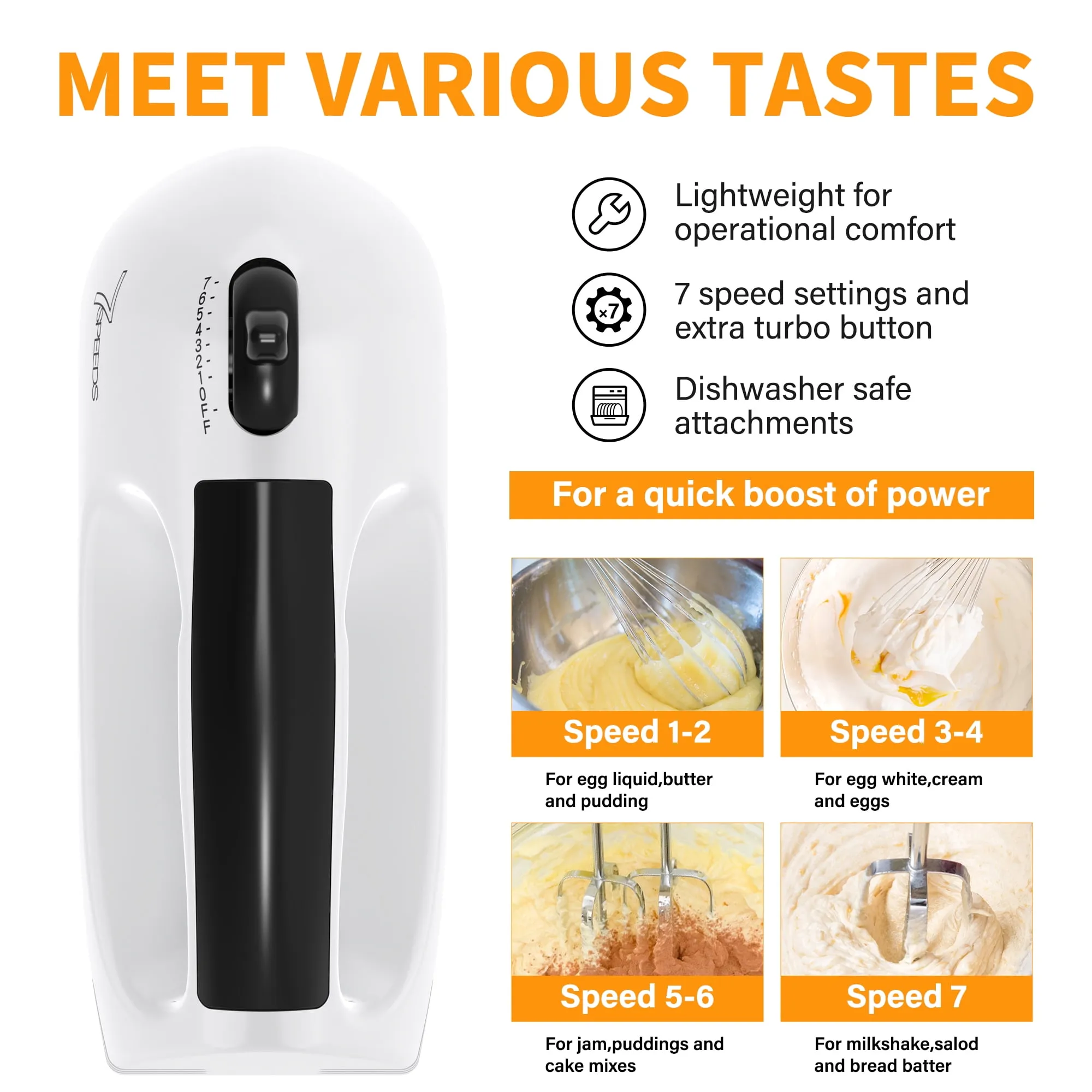 Electric Hand Mixer with 5 PCS Mixing Bowls Set - Image 5