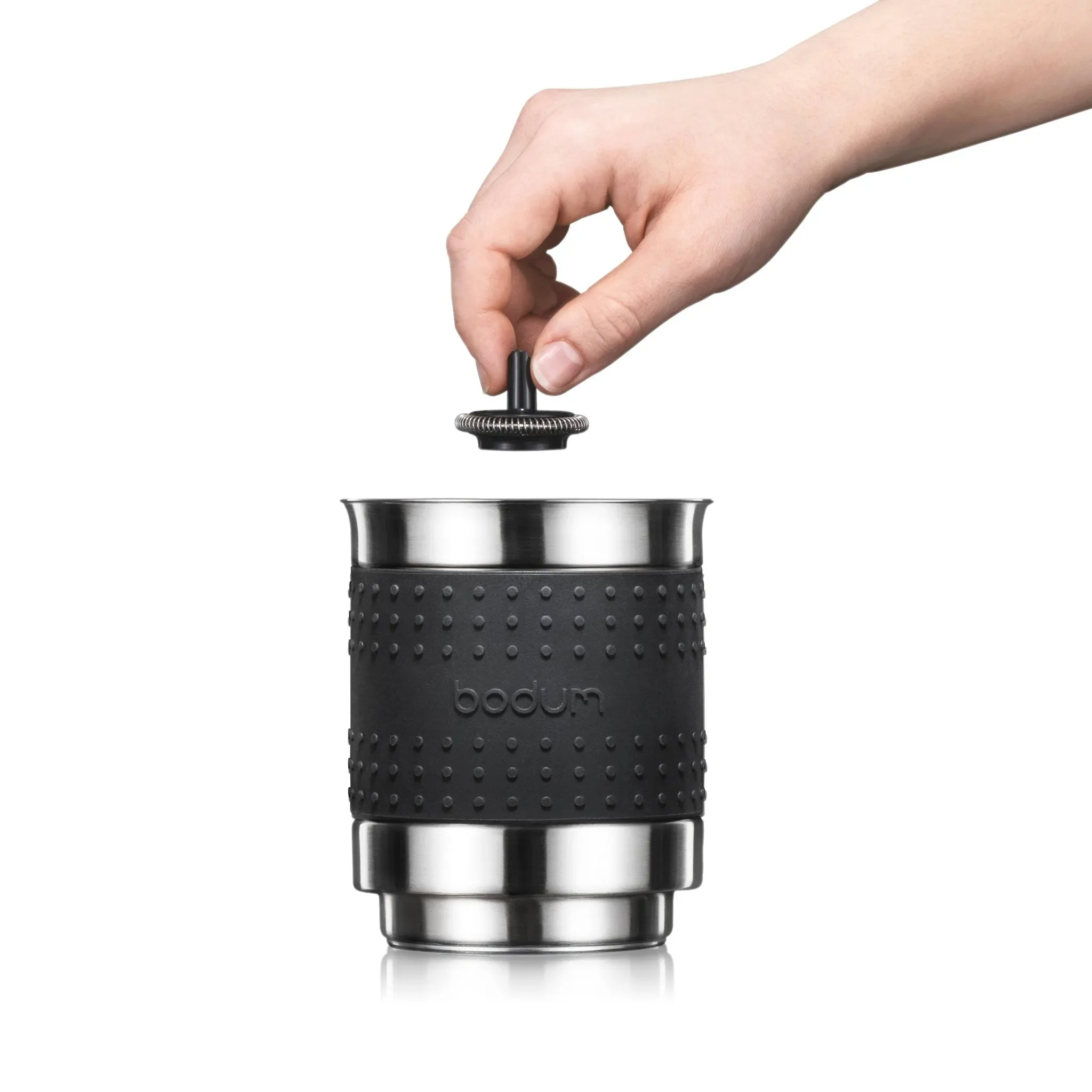 Electric Milk Frother - Black - Image 3