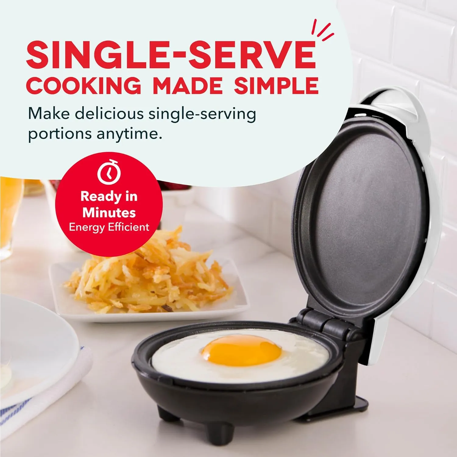 Electric Mini Griddle - White