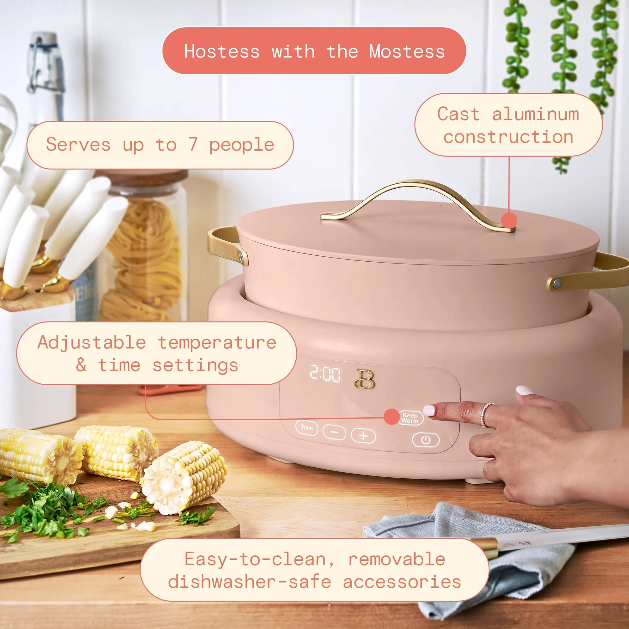 Electric Multi-Cooker - Rose - Image 5
