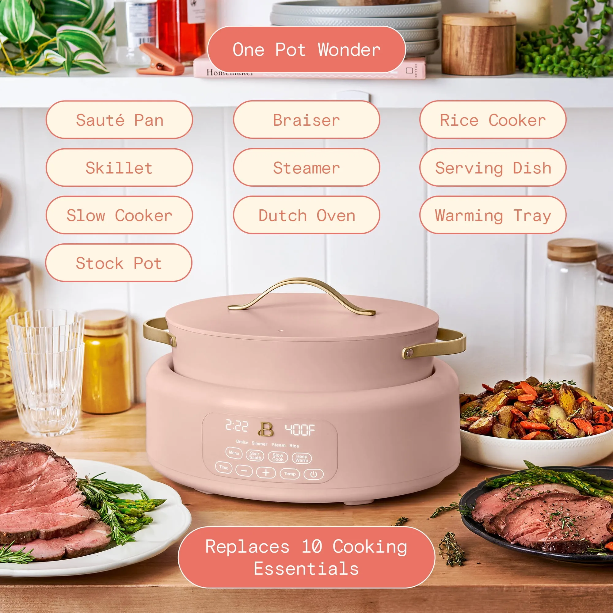 Electric Multi-Cooker - Rose - Image 2