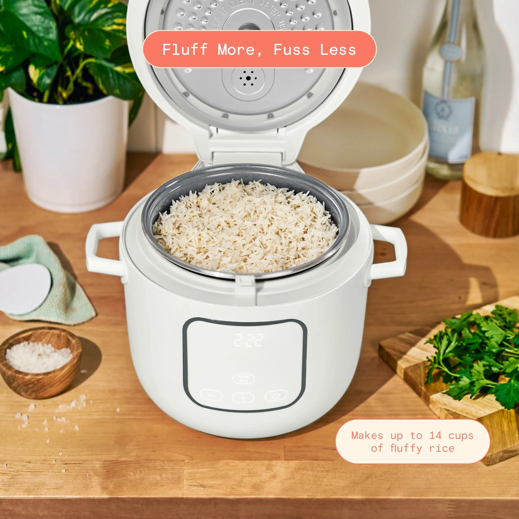 Electric Rice and Grain Cooker - White Icing - Image 2