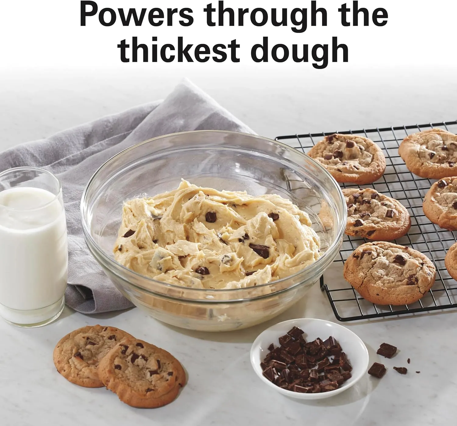 Electric Stand Mixer, 4 Quarts, Dough Hook, Flat Beater Attachments, Splash Guard 7 Speeds with Whisk - White - Image 4