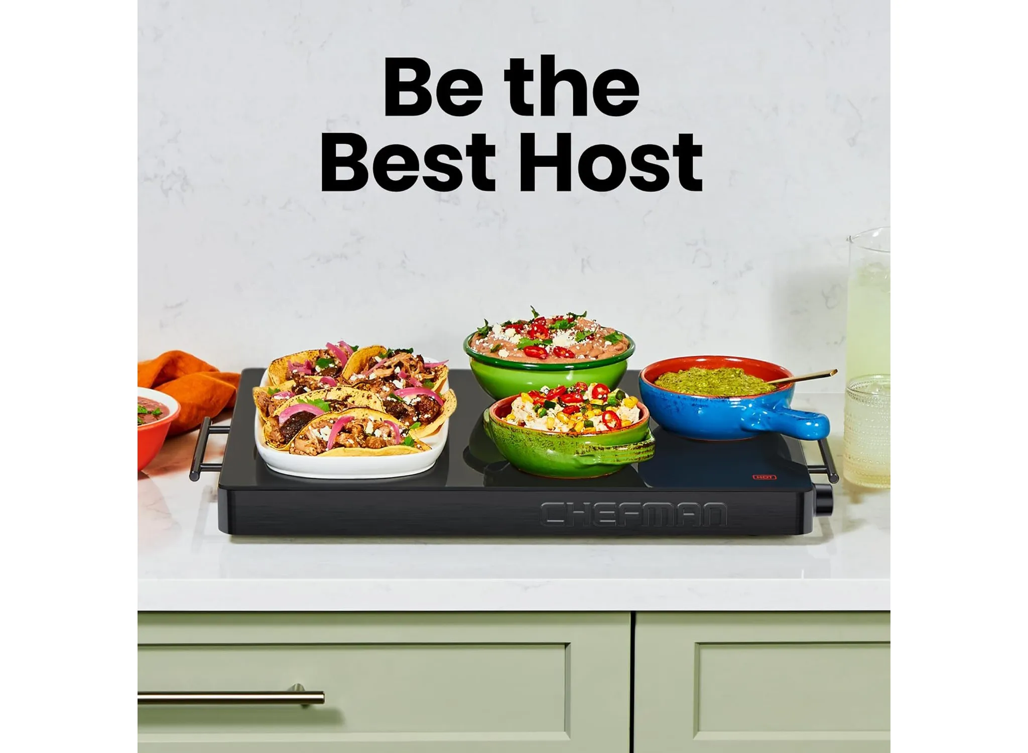 Electric Warming Tray, 21” x 16” – Black - Image 5
