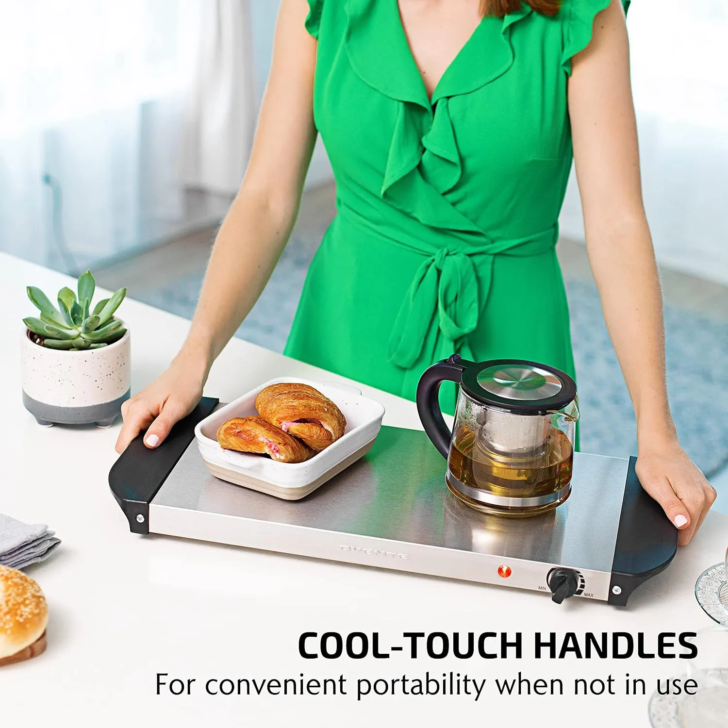 Electric Warming Tray - Silver - Image 6