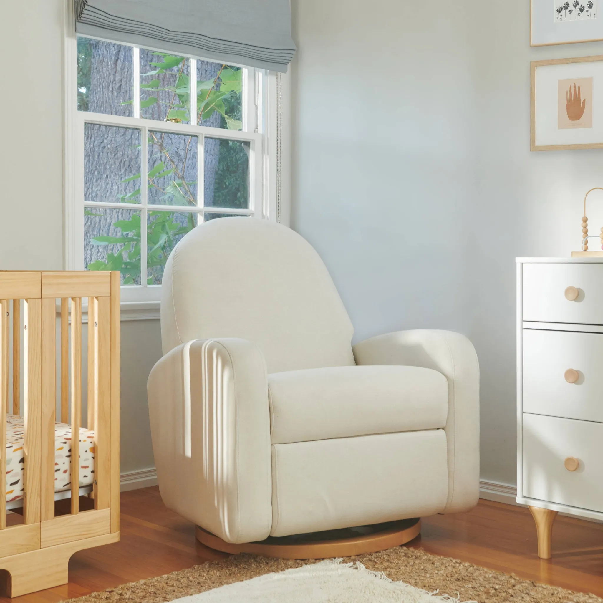 Electronic Recliner and Swivel Glider - Performance Cream - Image 6