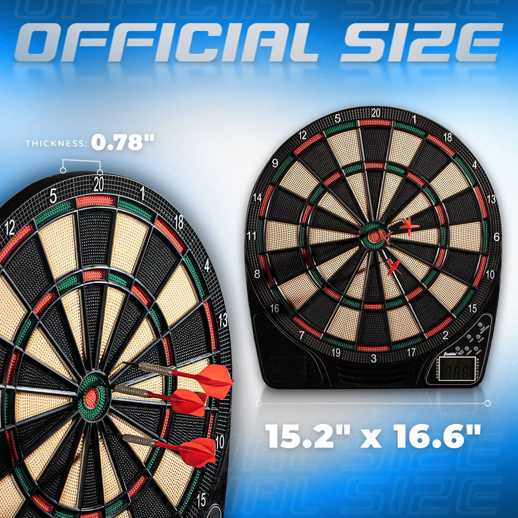 Electronic Soft Tip Dartboard Set - 13.5" - Image 5