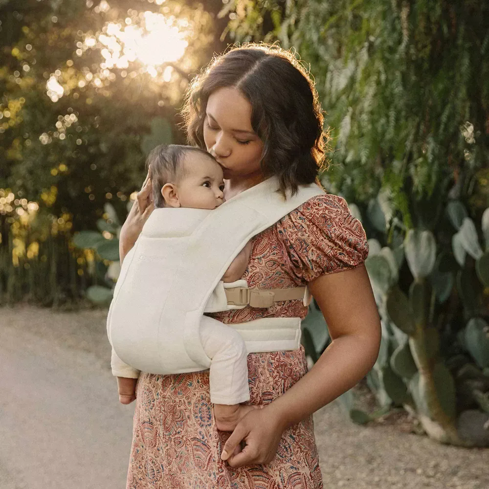 Embrace Cozy Knit Newborn Carrier - Cream - Image 5