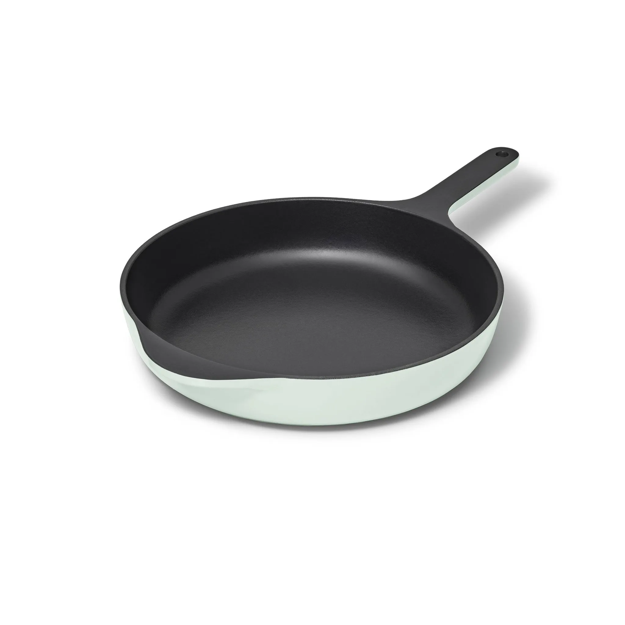 10.5" Enameled Cast Iron Skillet - Light Mist