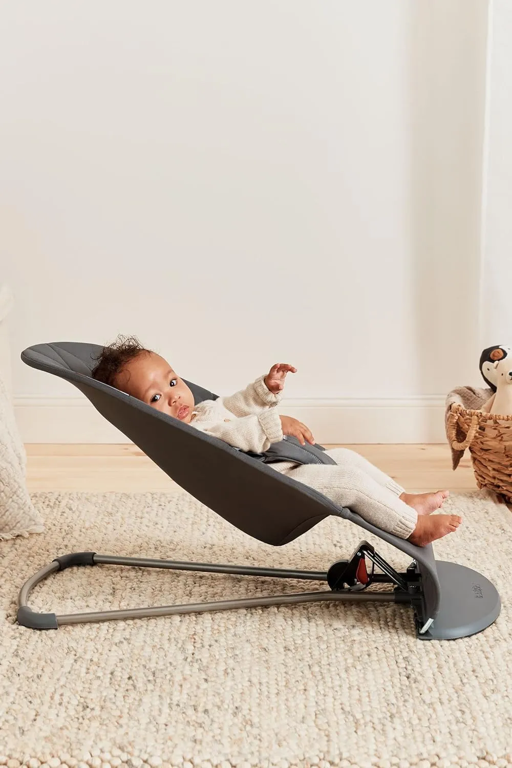 Ergonomic Baby Bouncer - Grey - Image 5