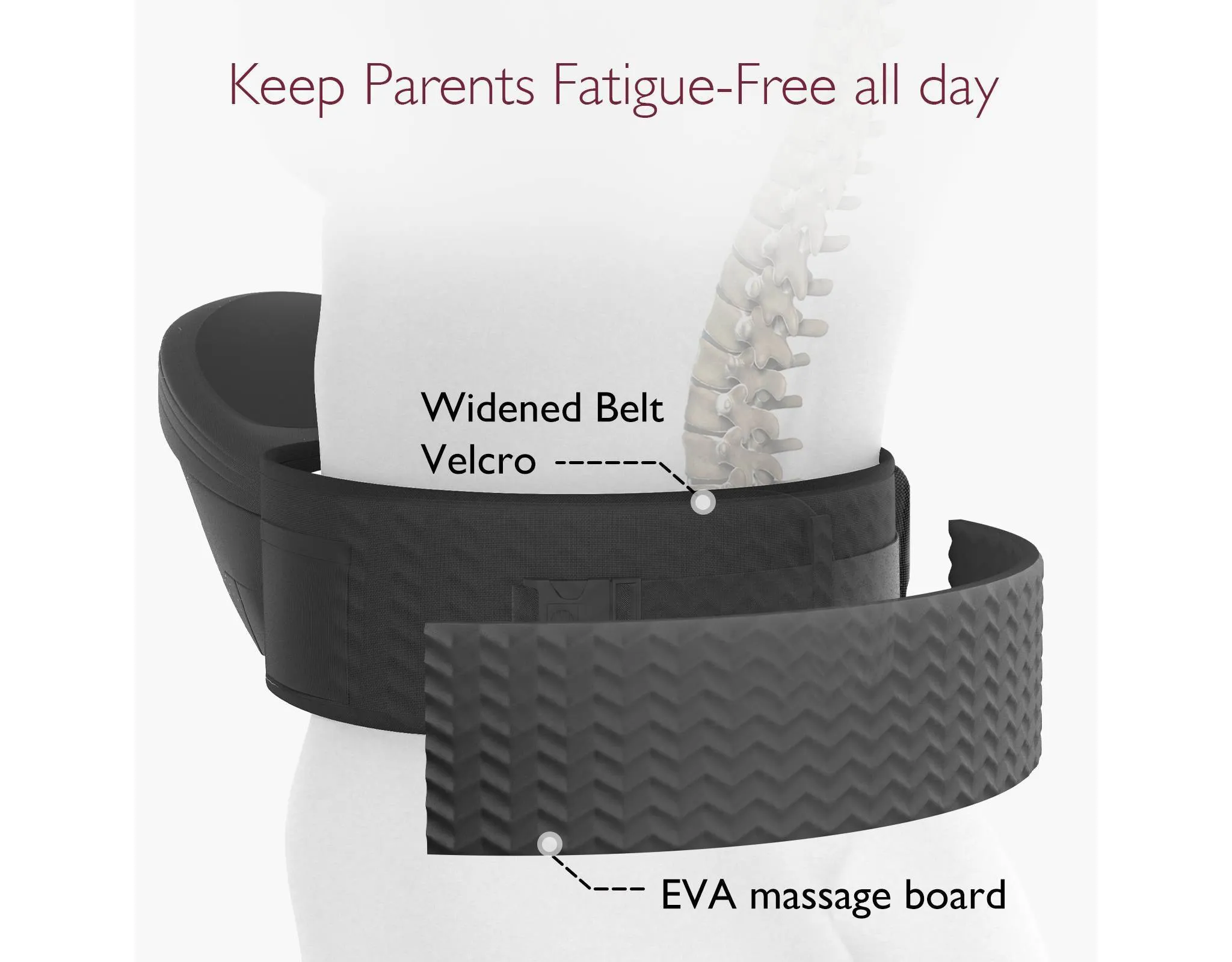 Ergonomic Hip Seat Baby Carrier - Image 8