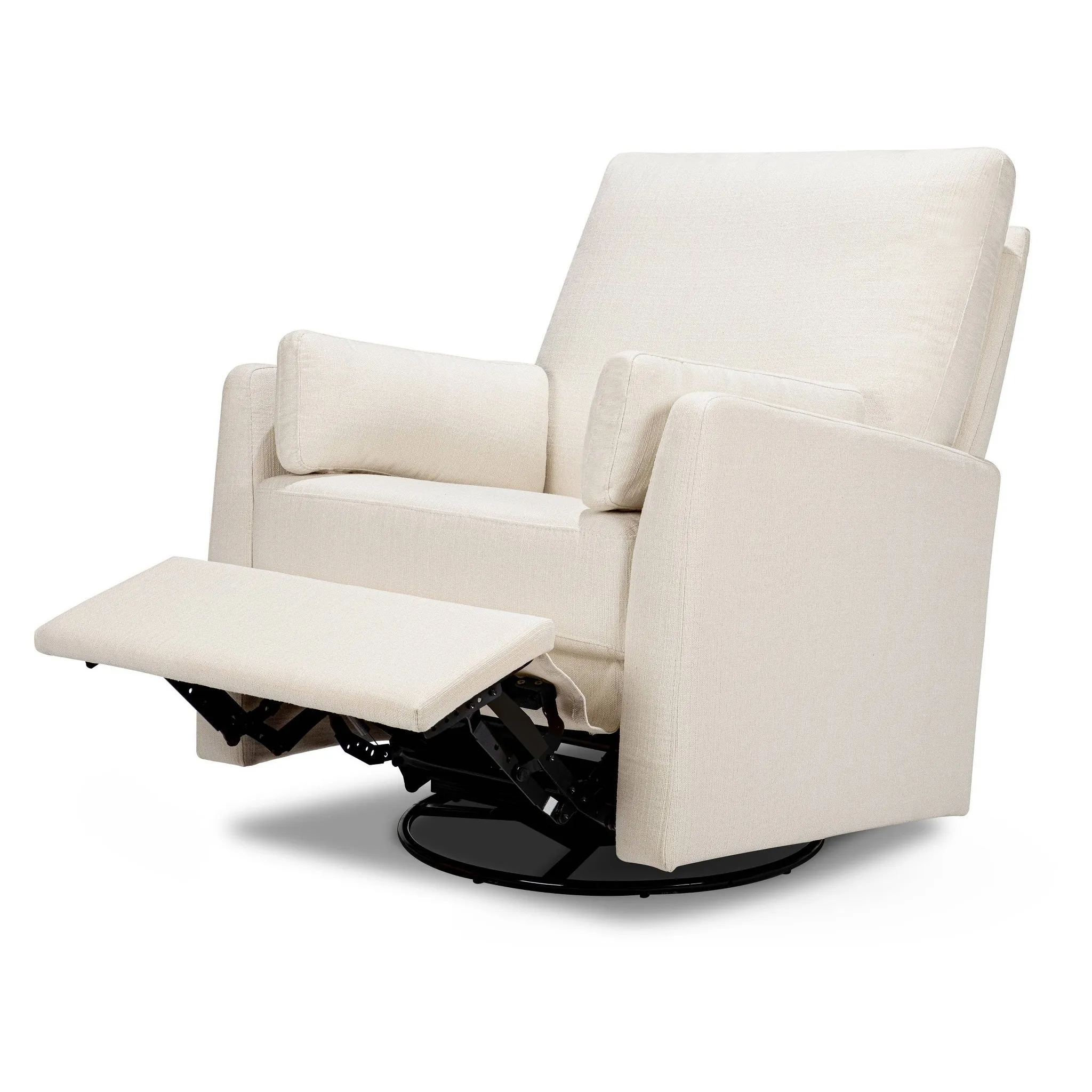Ethan Swivel Recliner - Performance Cream Linen - Image 3