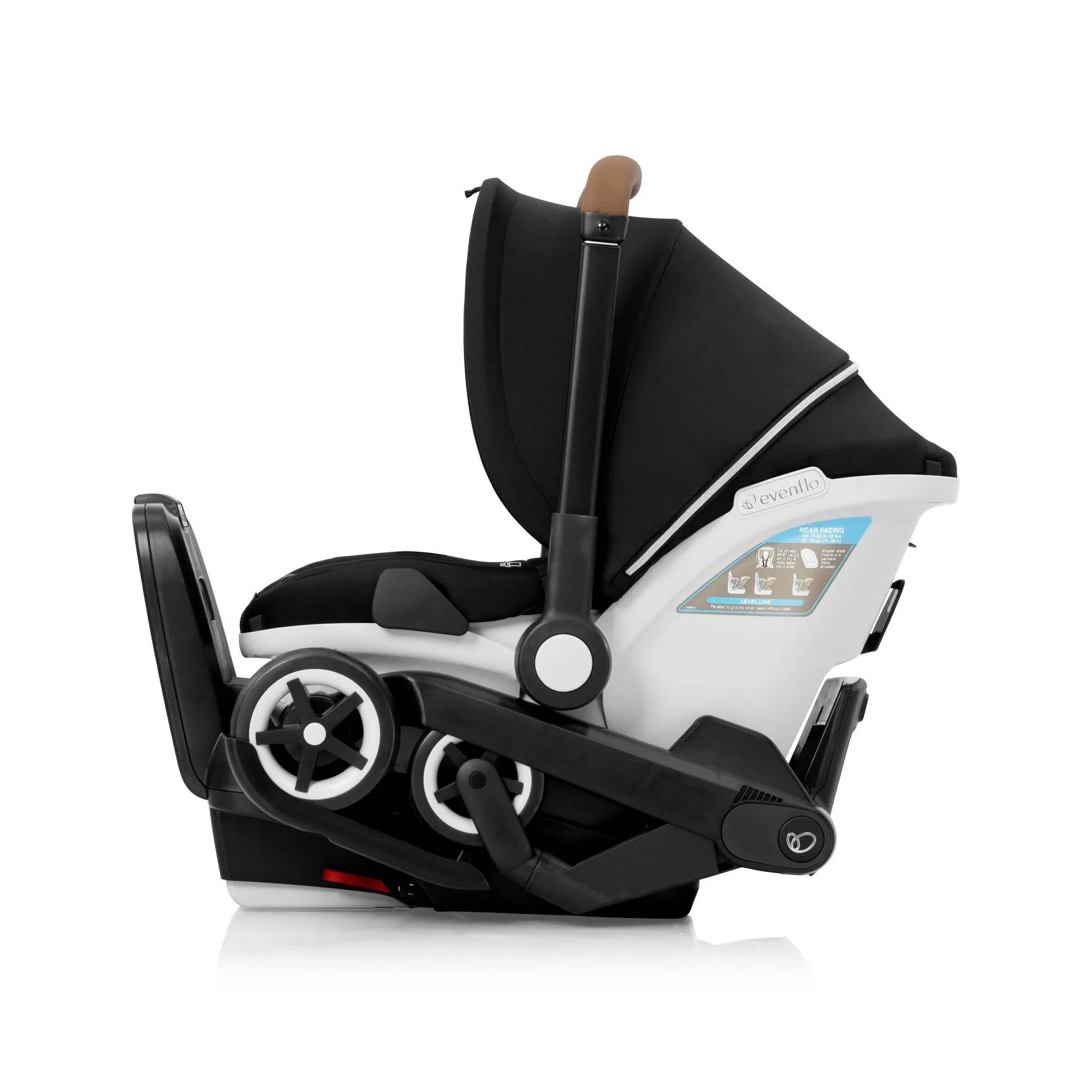 DualRide Infant Car Seat Stroller Combo - Black - Image 5
