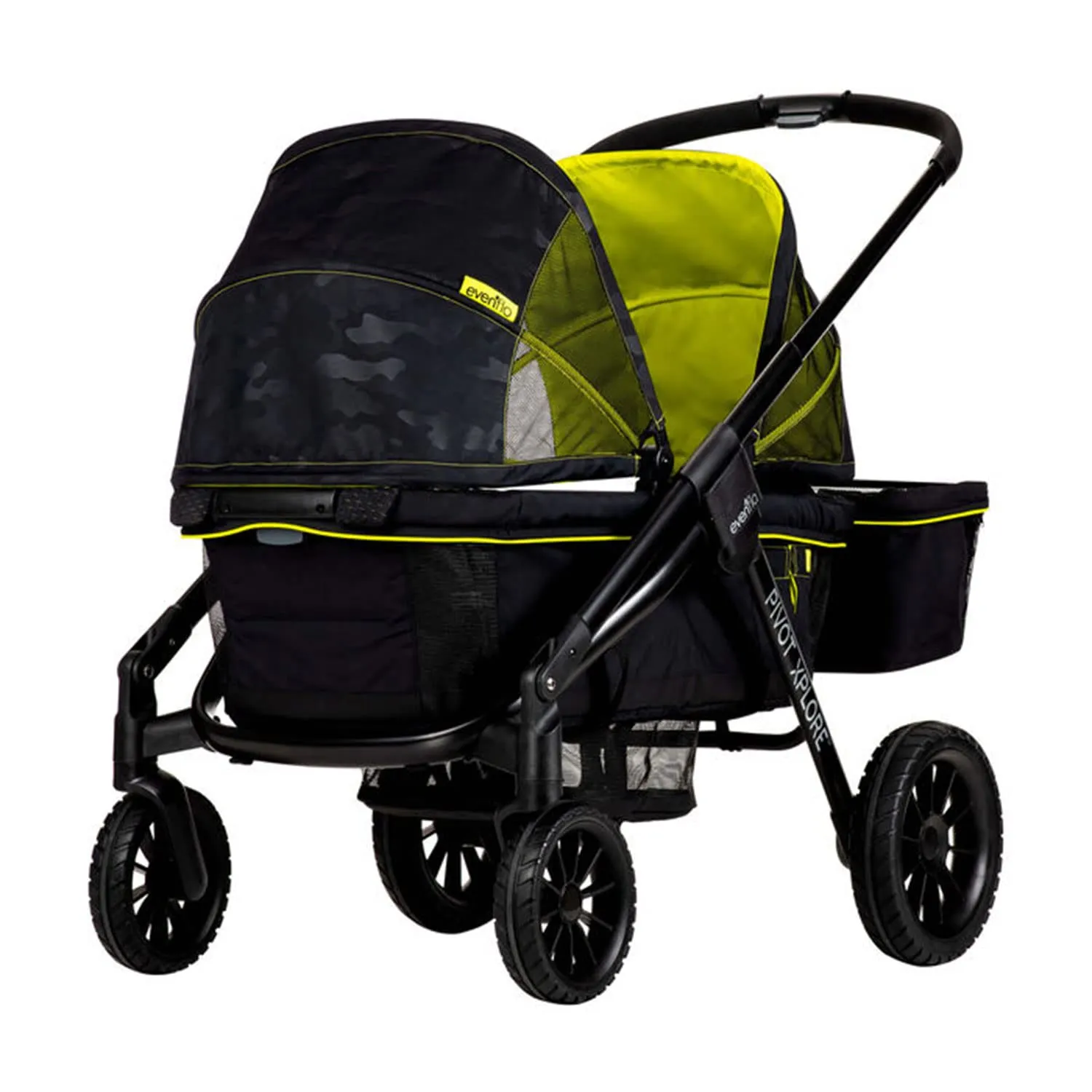 Evenflo Pivot Xplore All-Terrain Stroller Wagon (Wayfarer Black) Pivot Xplore Wayfarer Black - Image 5
