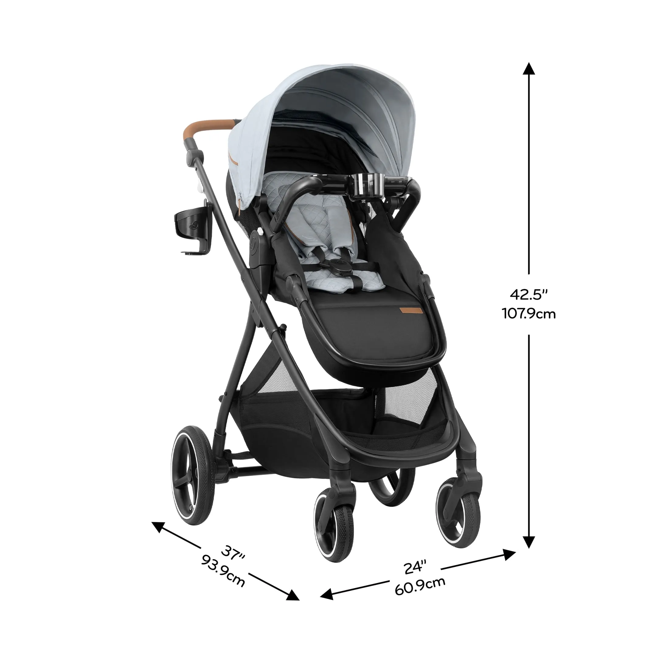 Gold Shyft Intuiti Full Size Stroller - Quartz - Image 6
