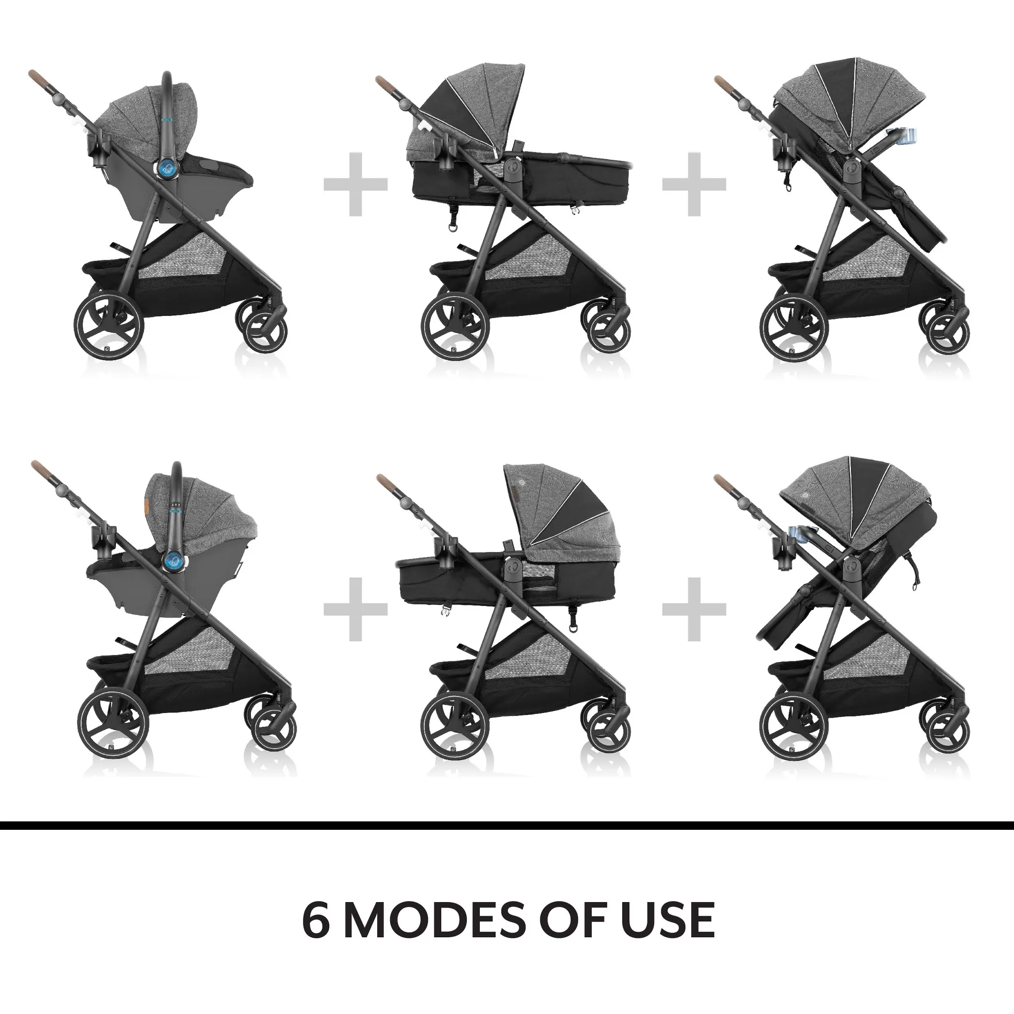 Evenflo Shyft Intuiti Travel System - Eclipse Black - Image 2