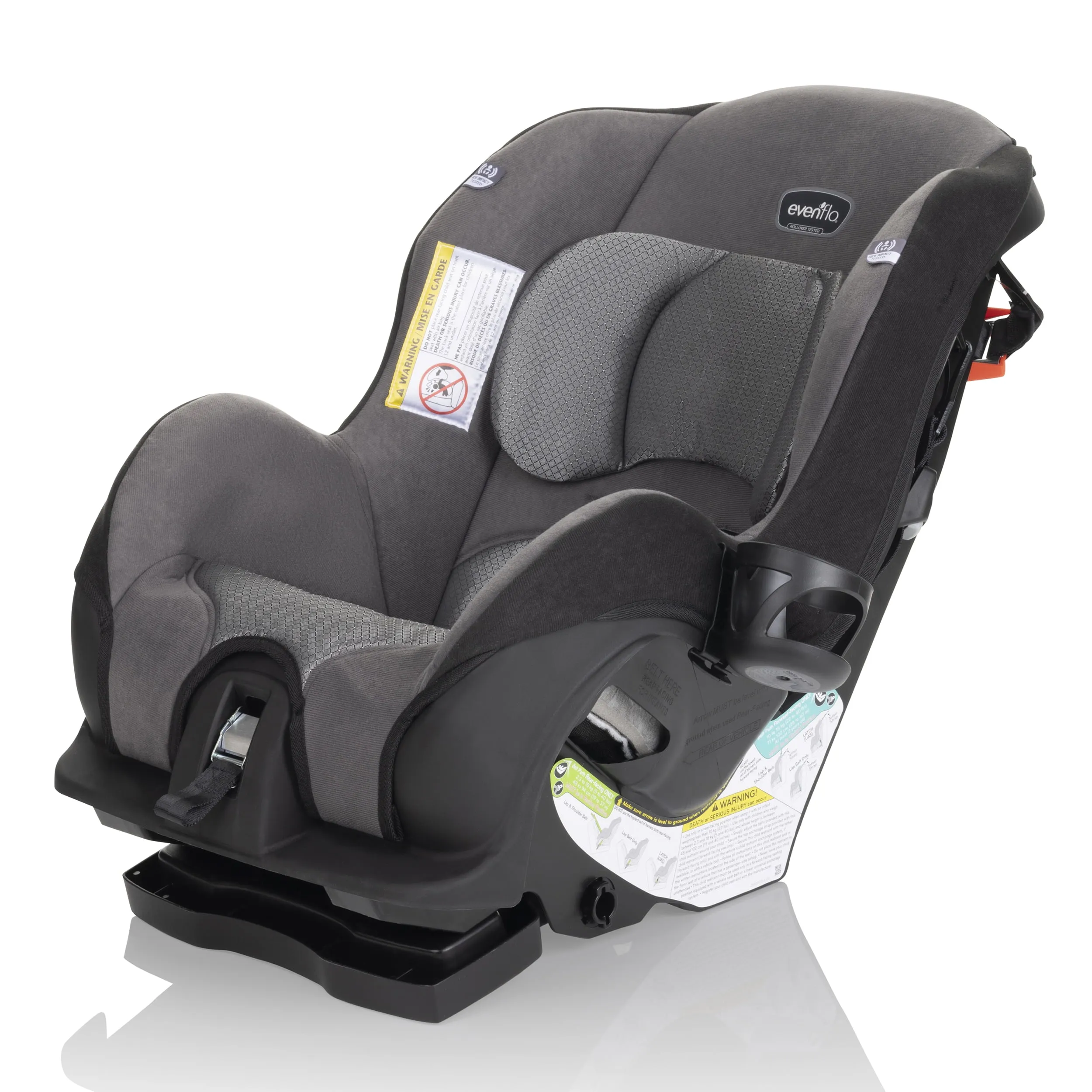 Evenflo Tribute LX Convertible Car Seat - Saturn Gray - Image 17