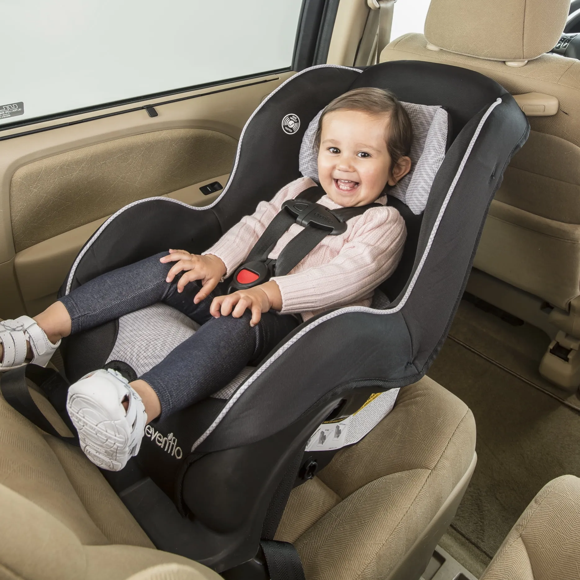 Evenflo Tribute LX Convertible Car Seat - Saturn Gray - Image 18