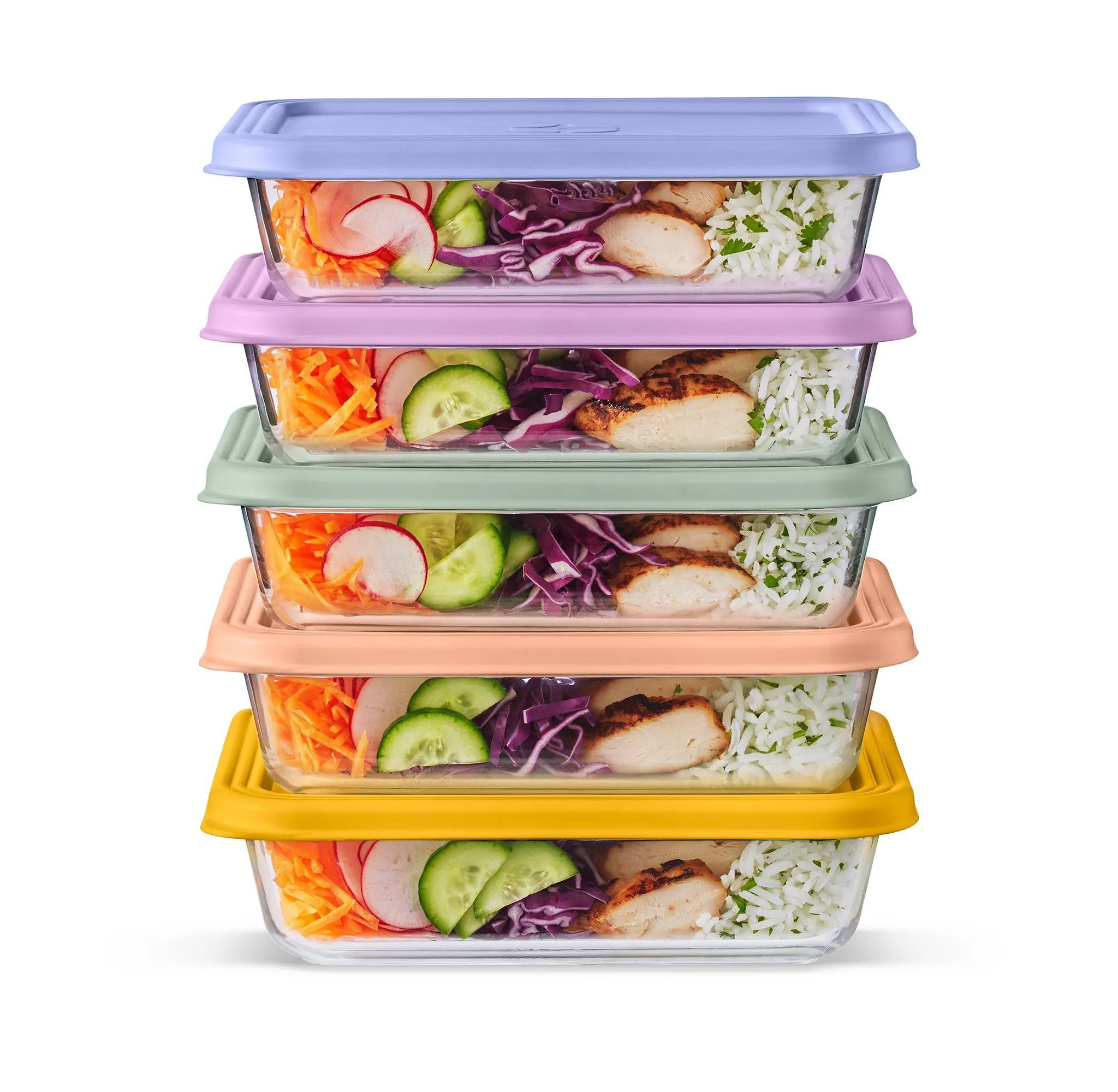 Everyday Glass 4.5c 10pc Meal Prep Food Storage Container Set