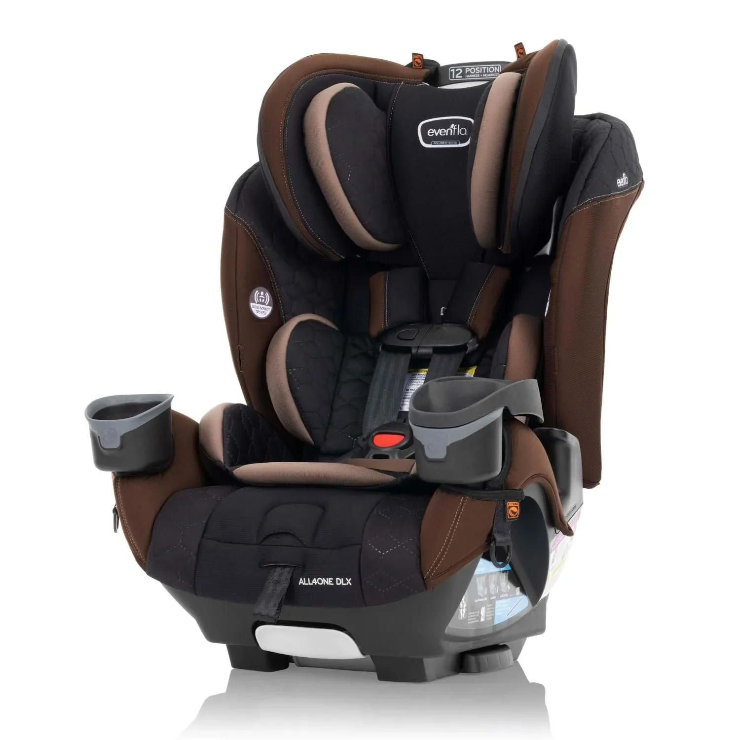 EveryFit/All4One 3-in-1 Convertible Car Seat w/Quick Clean Cover - Belmont Brown - Image 3