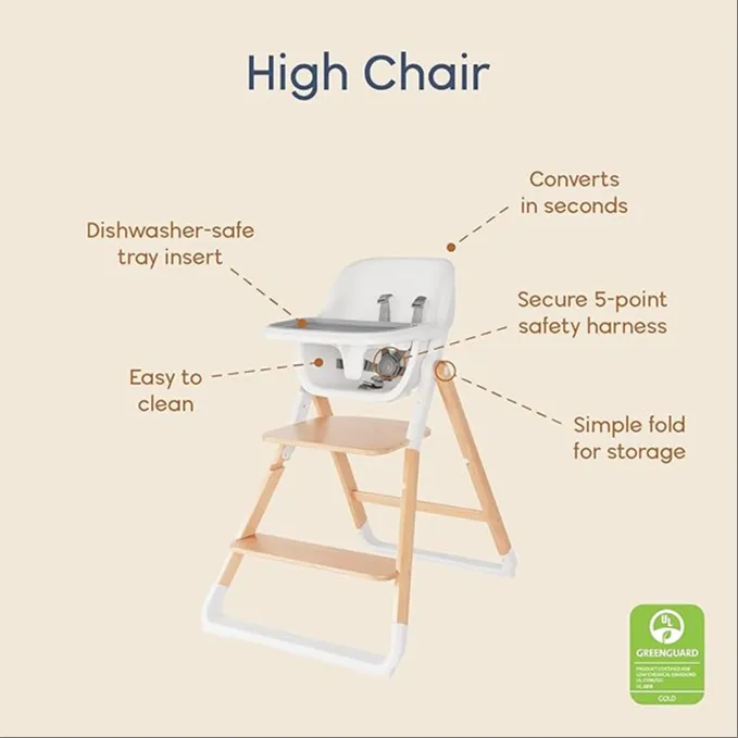 Evolve High Chair - Dark Wood - Image 3