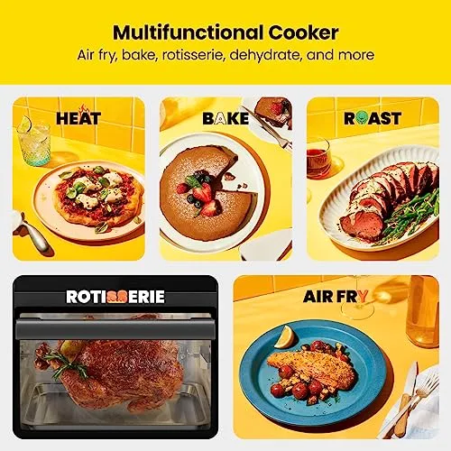 ExacTemp 12 Quart 5-In-1 Air Fryer With Integrated Smart Thermometer - Black - Image 5