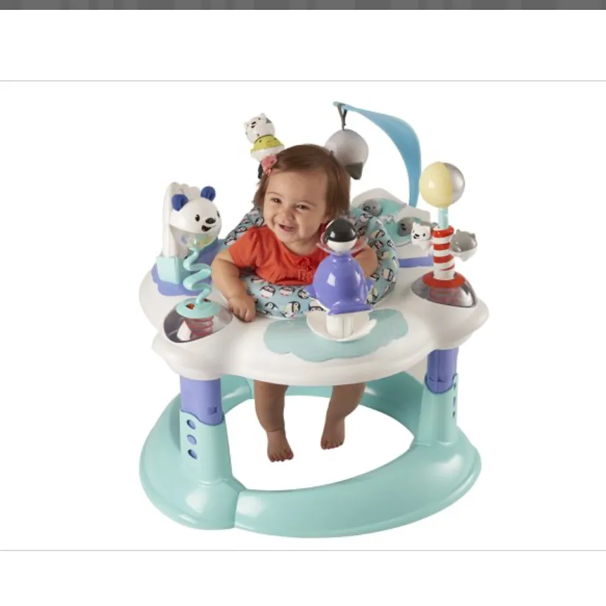 ExerSaucer Polar Playground Bouncing Activity Center for Infants