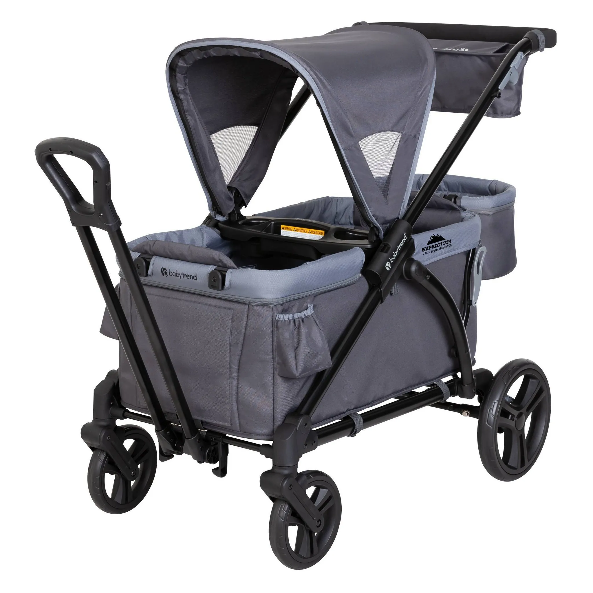 Expedition 2-in-1 Stroller Wagon Plus - Ultra Grey - Image 2