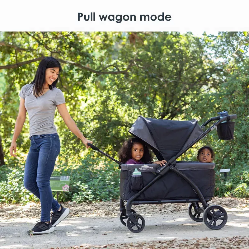 Expedition LTE 2-in-1 Stroller Wagon - Madrid Black - Image 6