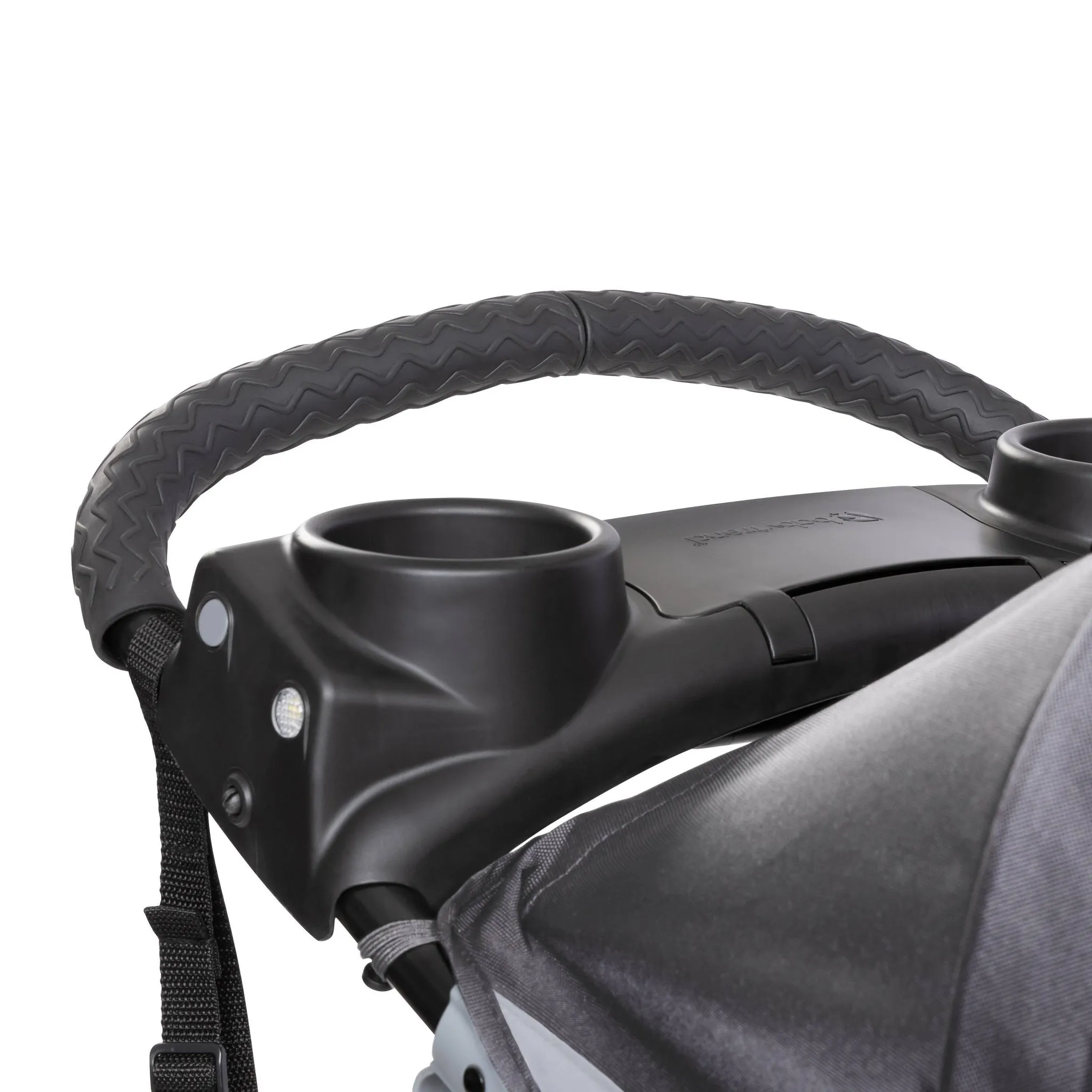 Expedition Zero Flat Stroller Jogger with LED Safety Lights - Dash Gray - Image 4