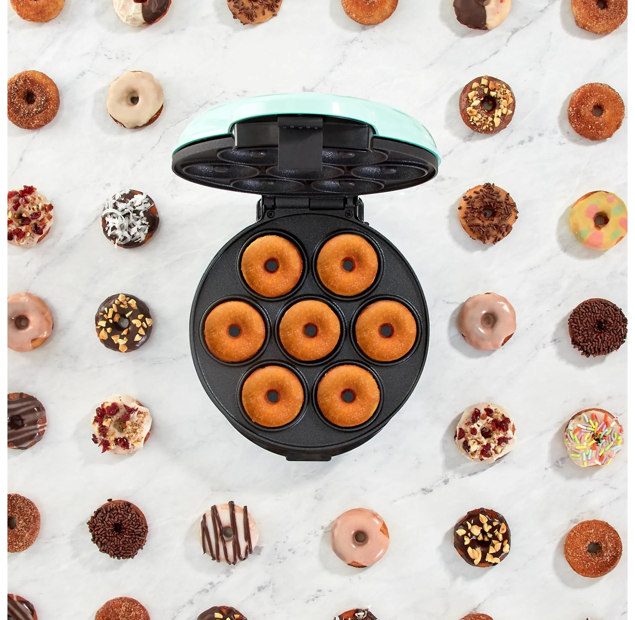 Express Mini Donut Maker - Aqua - Image 3